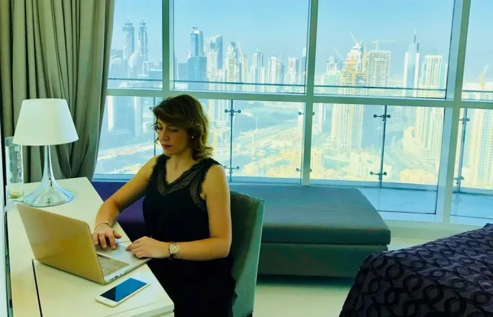 My first office in Dubai
